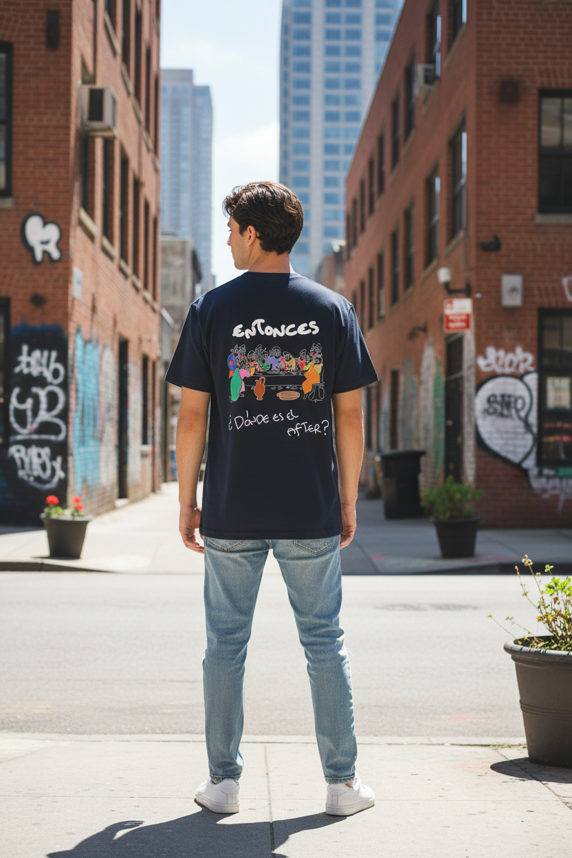 Heavyweight Unisex Crewneck T-shirt - Unique Design by Hasi